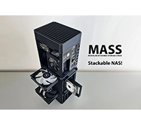 HDD最大13台収納可能——NAS向けITX PCケース「MASS」の3Dデータを公開