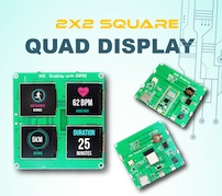 ラズパイで4画面表示——ディスプレイボード「2x2 Quad Display」