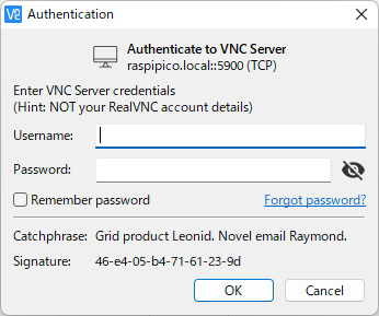 ログインしているユーザー名とパスワードを入力する。