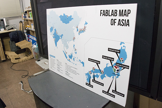 アジア圏でも着実にファブラボは広がりつつある。