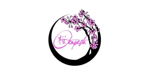 「SAKURA Tempesta」のチームロゴ。桜の意匠が日本らしさをアピールしている。