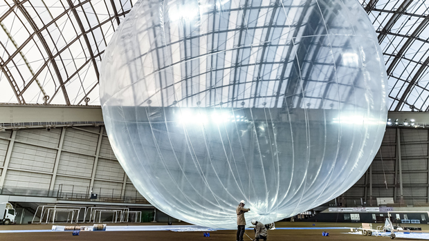 試作開発とはいえ、気球ともなると広大なスペースを要する。