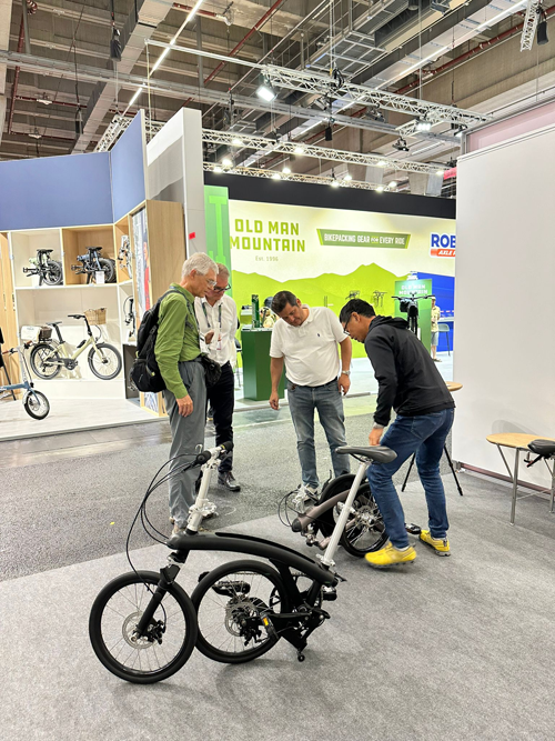 2024年7月、ドイツ・フランクフルトで開催された自転車展示会「EUROBIKE 2024」に出展。（写真提供：イルカ）