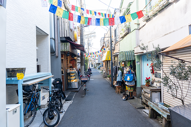 京島エリアにある「キラキラ橘商店街」は東京の下町の雰囲気が楽しめる。