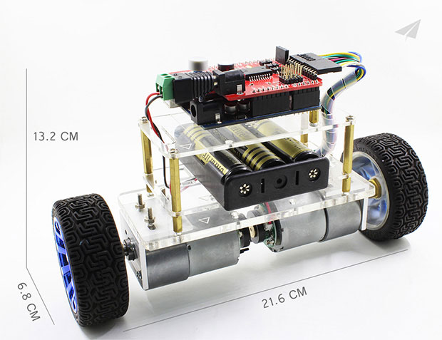 自立2輪走行が可能なオープンソースロボット「Balanbot」 | fabcross