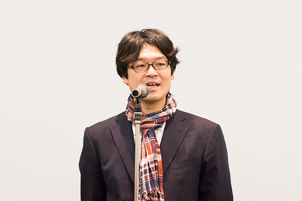 ファブ地球社会コンソーシアム代表で慶應義塾大学環境情報学部の田中浩也教授。授賞式では第2回の開催も検討していることを発表した。