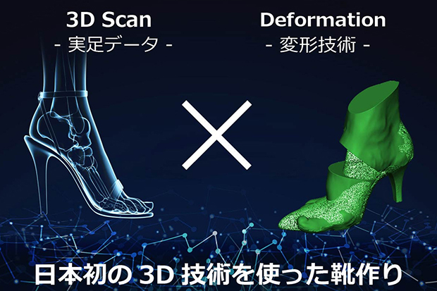 足のスキャンデータから3Dプリンタで木型作製するフルオーダーメイドパンプス発売 | fabcross