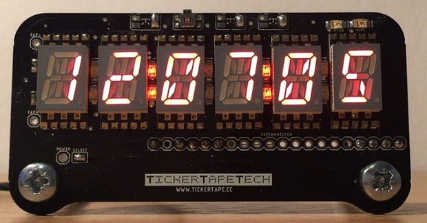 14セグで6桁英数表示できる レトロ感のあるledディスプレイ Retro Display Fabcross