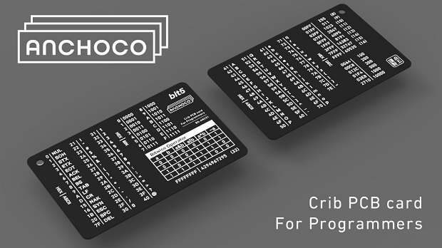 プログラマーのための備忘録 Asciiコードや2 10 16進数の変換表を1枚のカードにまとめた Anchoco Fabcross