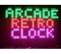 4種類のゲームがプレイ可能——レトロ調LEDドットマトリックス時計「Arcade Retro Clock」
