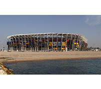 サッカーワールドカップ史上初の解体可能なサステナブルスタジアム「Stadium 974」