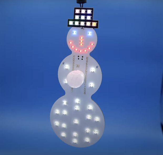 LED Snowman Bauble