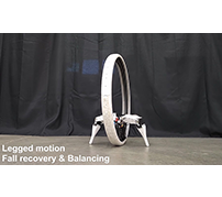 2本の脚でバランスをとる一輪車ロボット「Ringbot」——イリノイ大学のチームが開発