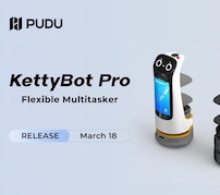 Pudu Robotics、ディスプレイ付き配膳／受付ロボット「KettyBot Pro」発売