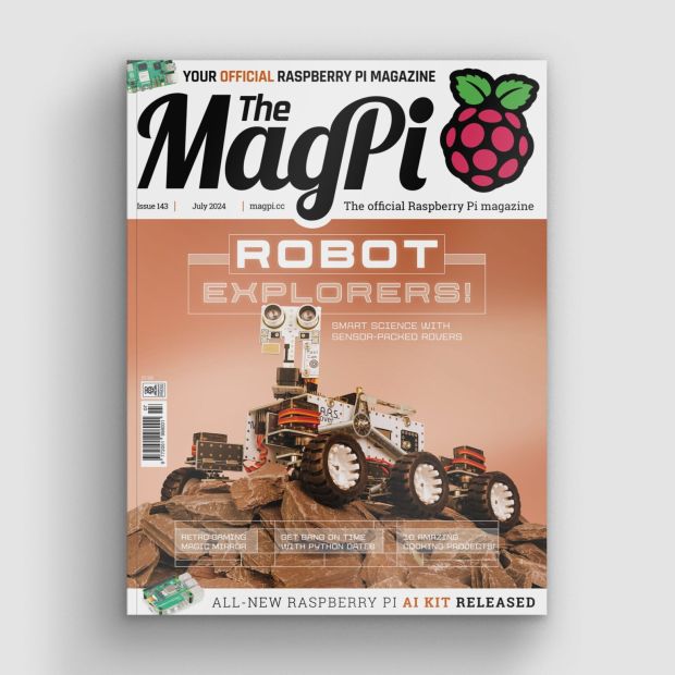 The MagPi Issue 143 featuring 4tronix M.A.R.S. Rover Robot