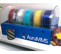 3Dプリンター用フィラメントドライボックス「AuruMMS」——マルチカラー／マルチマテリアル造形に対応