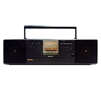 90年代のソニーイズムを表現したスクエア型CDラジカセ 「SONY  PERSONAL CD SYSTEM CFD-K10 PRESH」