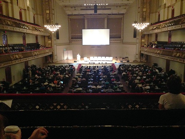 メインシンポジウムが行われたBoston Symphony Hall。