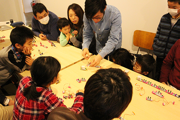 littleBitsのワークショップは子供に大人気。