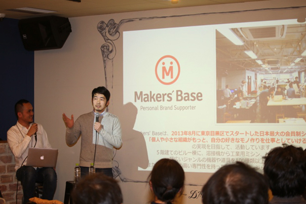 「ポイントはSNS。写真や画像が撮れるワークショップを目指している」と語るMakers’Baseの松田純平氏。