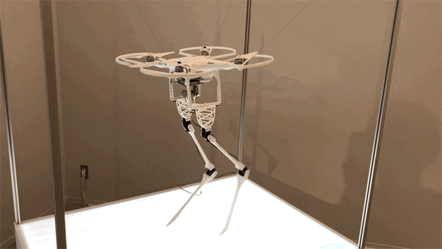 Aerial Biped：ロボットを重力から開放することで動作の制限を緩和し、新たな表現性を獲得することを目的としている。