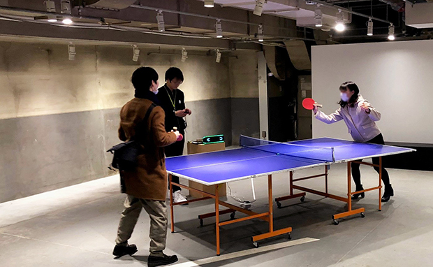 Sound Rally Ping Pong：未来の運動会とは異なるが、パーク内に、ラリーを続けている間音楽が鳴る卓球ゲームもある、一定時間ラリーが続くとプレゼントをもらえるそうだ。（1月27日（金）まで）