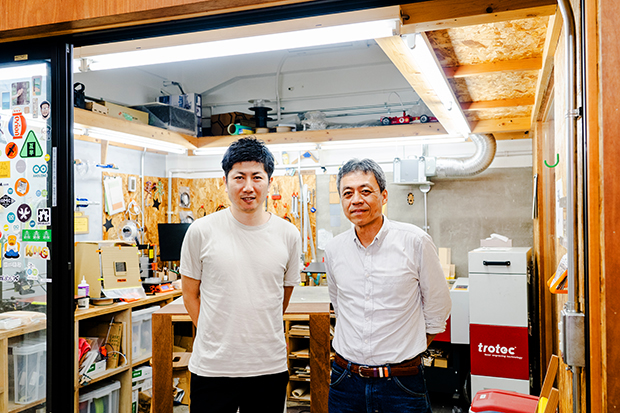 お話を伺ったMonozukuri Venturesの牧野成将さん（左）と、二上範之さん。