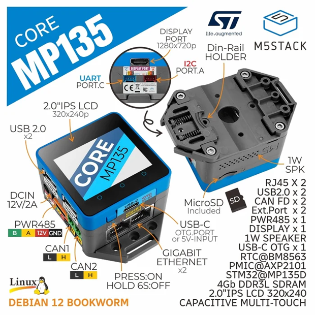 68位：M5Stack CoreMP135