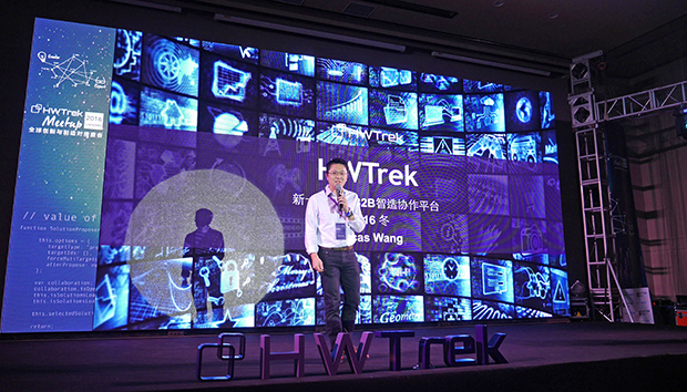 HWTrekのCEO Lucas Wang。スタートアップと製造業者を結ぶ。