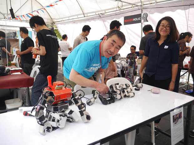 佐藤ロボット研究所。Maker Faire Tokyo 2016への出展がこの出会いにつながった。