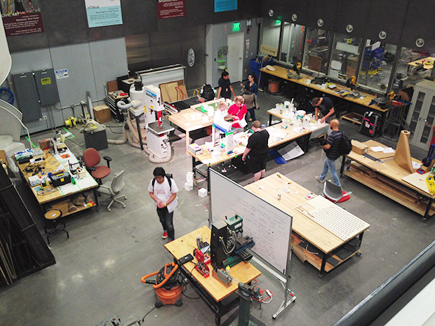 MITメディアラボの工房スペース（2015年8月 筆者撮影）